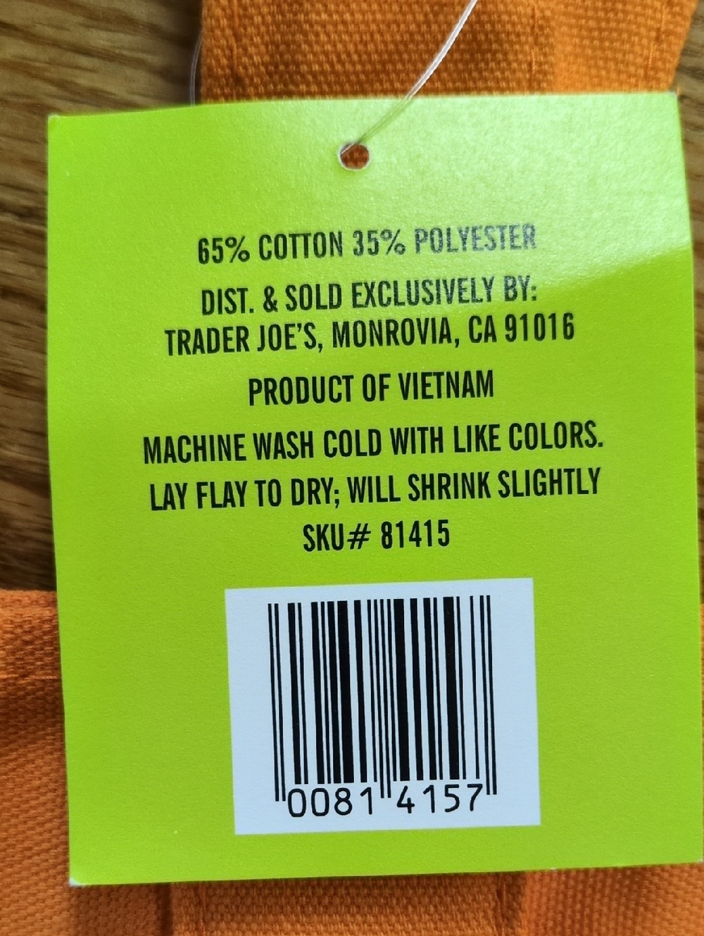 Trader Joe's Mini Insulated Bag and Trick or Treat Canvas Tote Bag Set - Picture 6 of 9
